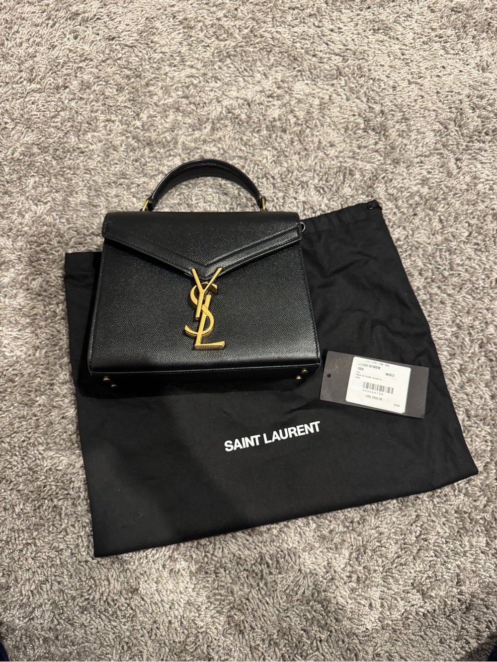 Saint Laurent Cassandra Mini Top Handle Bag